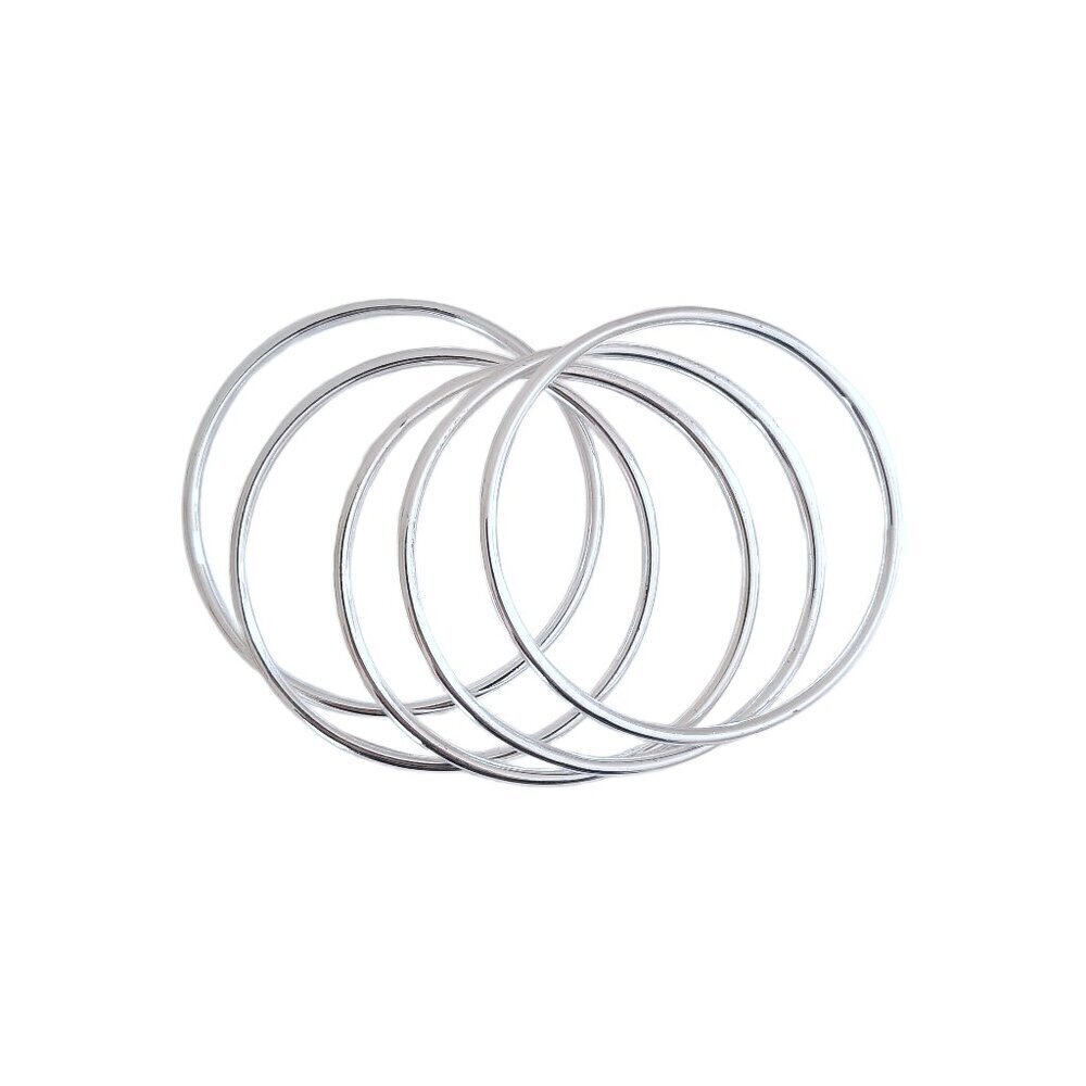Carolee Silver Ring Bangle Bracelets